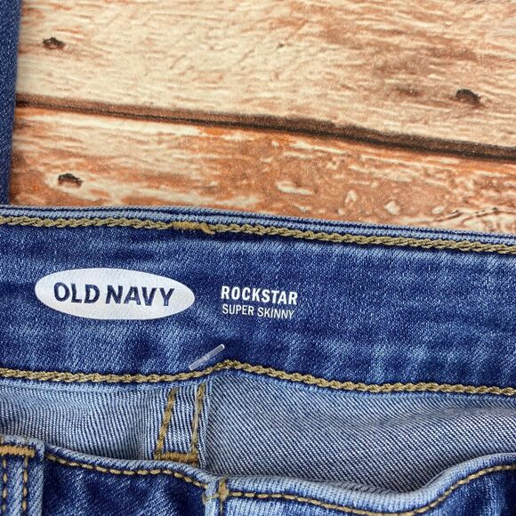 Old Navy Women's Rockstar Super Skinny Jeans Size 6 Stretch High Rise Zipper Fly - Picture 5 of 7